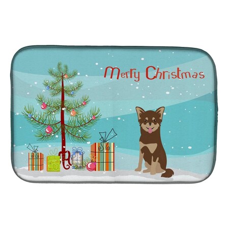 Carolines Treasures Chihuahua Christmas Tree Dish Drying Mat CK3496DDM